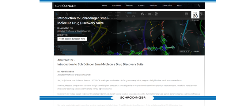 Schrödinger's Turkish Webinar Series